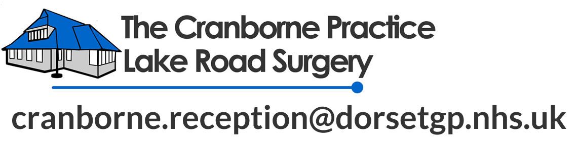 The Cranborne Surgery Lake Road Surgery sign