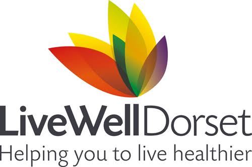 The Livewell Dorset logo and the words helping you to live healthier