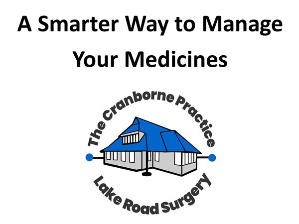 The Cranborne Practice logo and the words A Smarter Way to Manage your Medicines